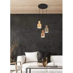 Светильник навесной Trio Agudo 319430317, E27, 3 x 40 Вт