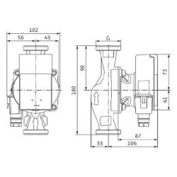 Sūknis cirkulācijas atmos pico 25-1-8