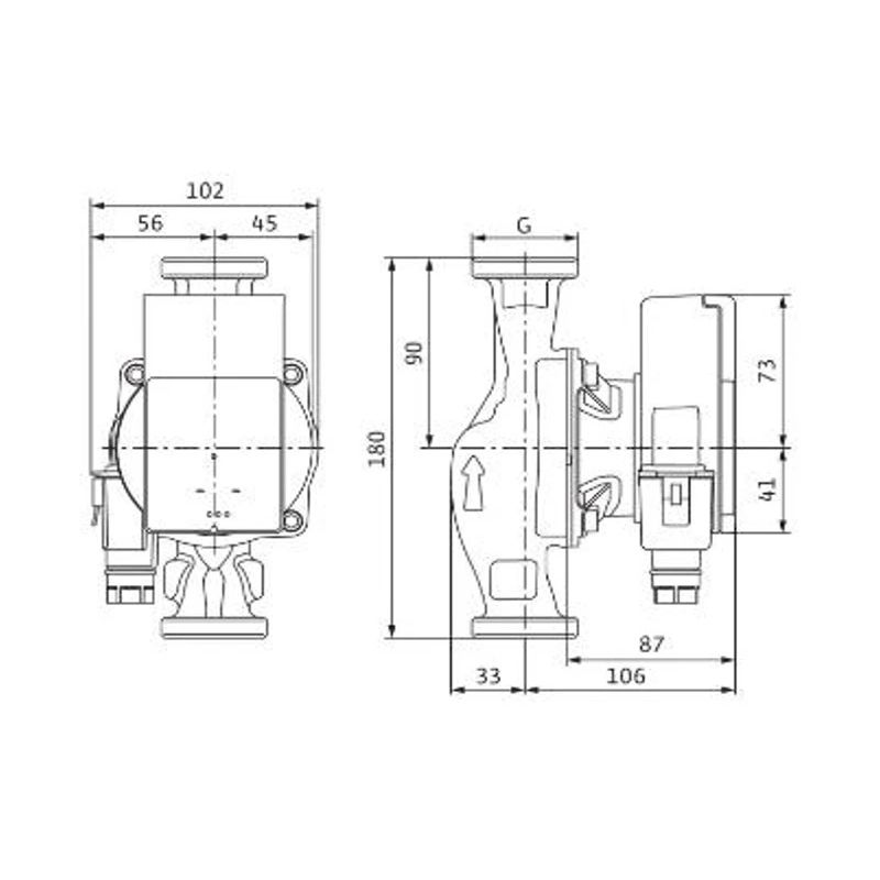 Sūknis cirkulācijas atmos pico 25-1-8