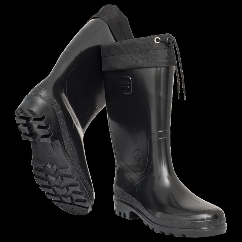 012K Vīriešu PVC zābaki ar manžeti,melni 42 izm.