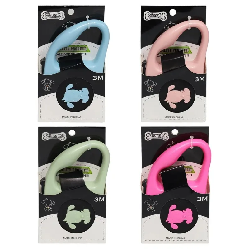 Pavada suņiem automātiskā 3m, mix