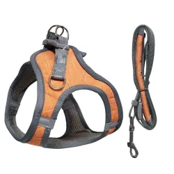 Krūšu siksna suņiem, M izm., 48-55cm, oranža