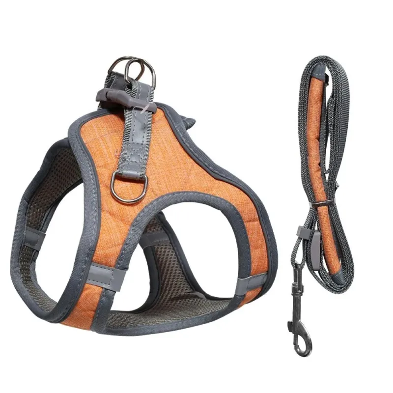 Krūšu siksna suņiem, M izm., 48-55cm, oranža