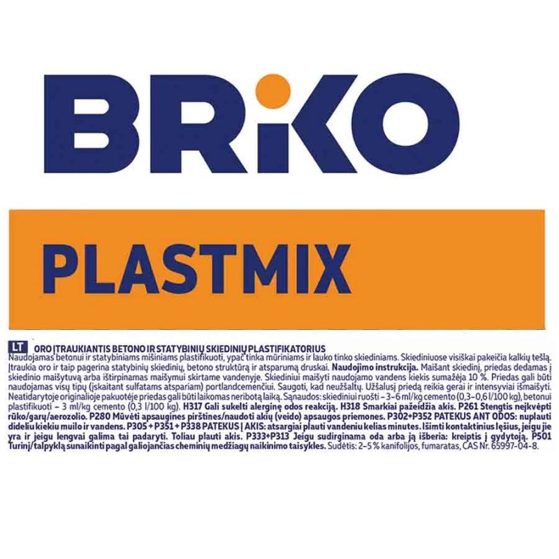 Piedeva plastificējošā briko plastmix 5l