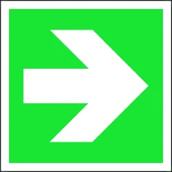 Evakuācijas zīme LUVUEI10, 10 cm x 10 cm