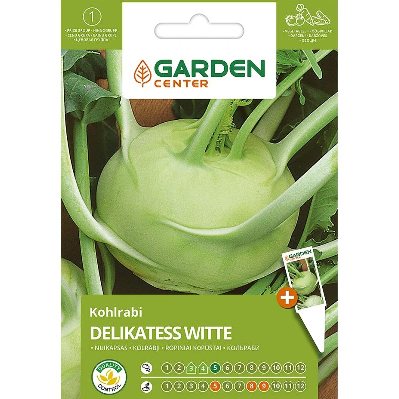 Sēklas Garden Center, dārza kāposti Delikatess Witte, 1 g