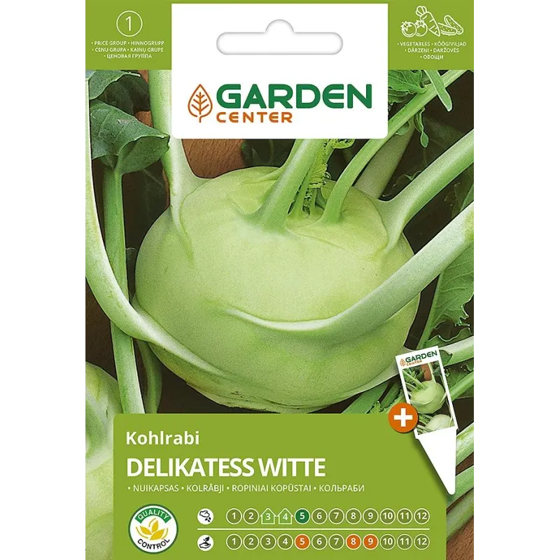 Sēklas Garden Center, dārza kāposti Delikatess Witte, 1 g