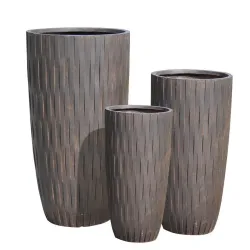 Lillepott Domoletti LT13918-1S, keraamiline-savi, pruun v.