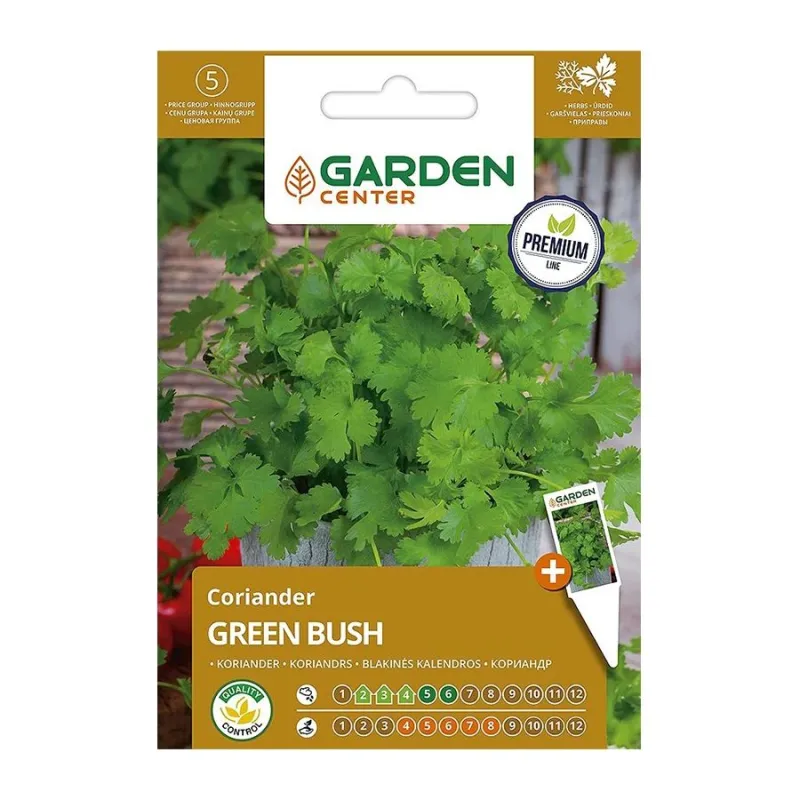 Sēklas Garden Center koriandrs Green Bush, 1 g