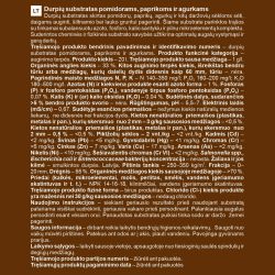 Substrāts tomātiem paprikai gurķiem 20l