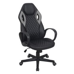 Krēsls villers. melns-pelēks