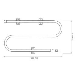 Elektriskais dvieļu žāvētājs bk-112ab