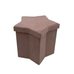 Пуф Domoletti Star HS522-6, розовый цв., 45 см x 43 см x 38 см