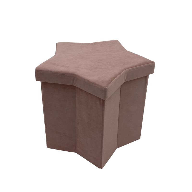 Rozā pufs hs522-6 45x43x38cm