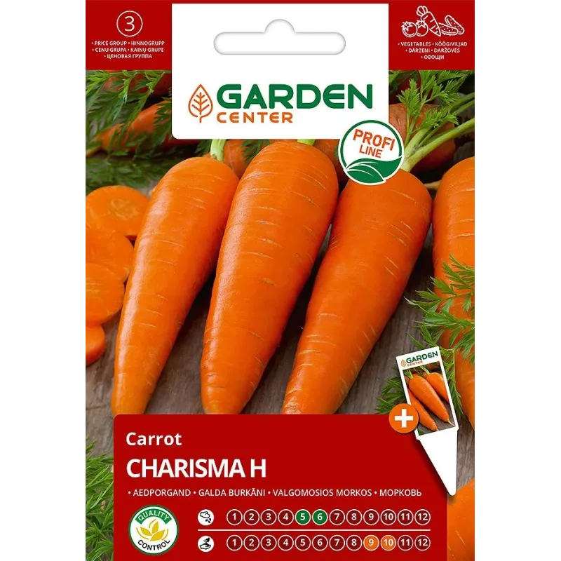 Sēklas Garden Center, burkāns CHARISMA H, 1 g