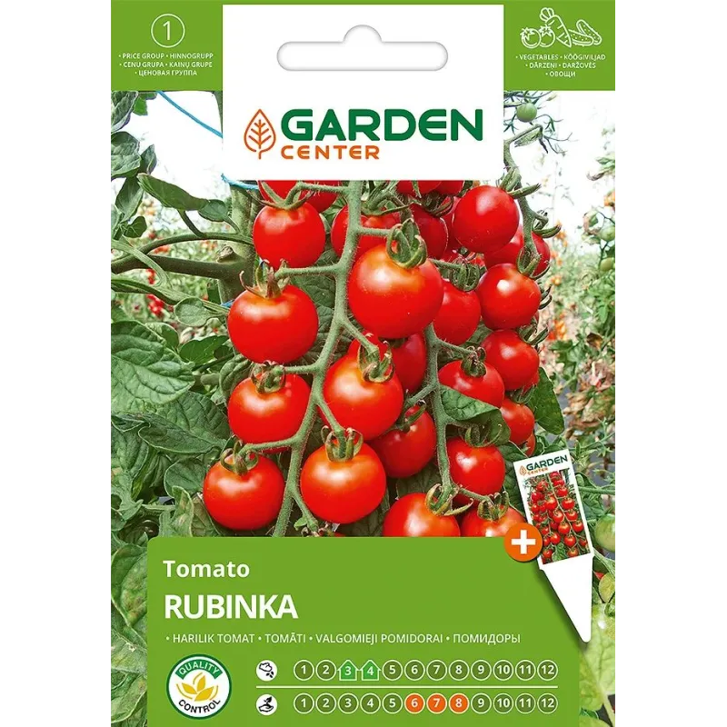 Sēklas Garden Center, tomāti RUBINKA, 0.1 g