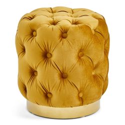 Pufs apaļš ahiga sinepju 40x43cm