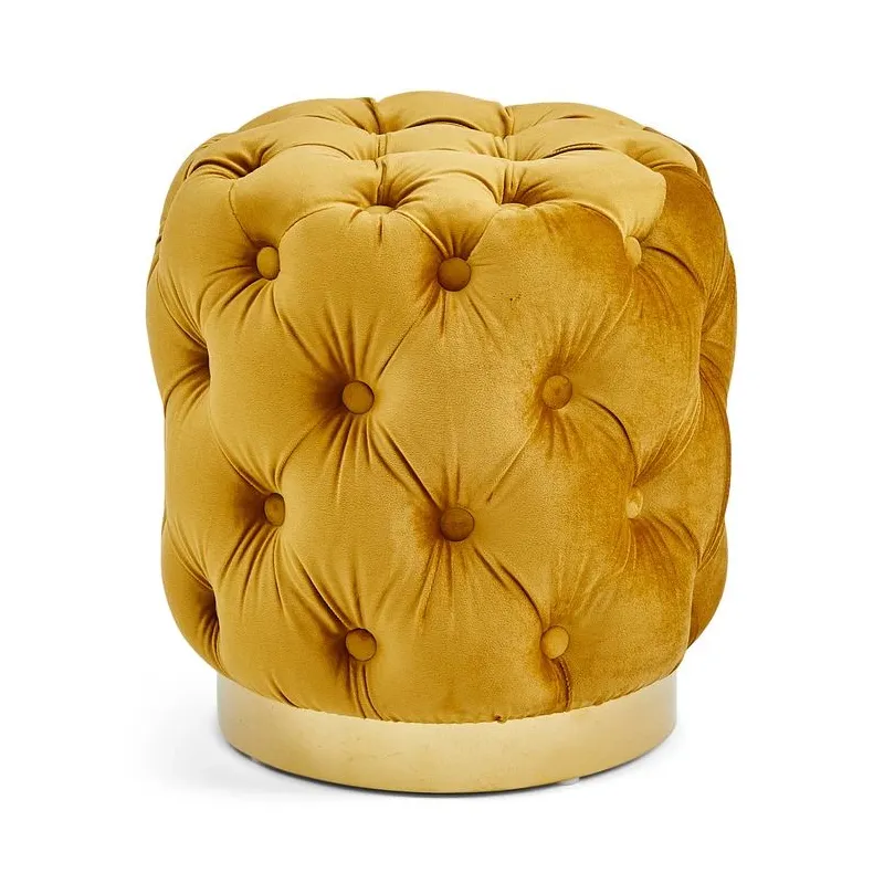 Pufs apaļš ahiga sinepju 40x43cm