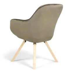Стул для столовой Domoletti Bago 53000009340, оливково-зеленый, 46 см x 44 см x 84 см