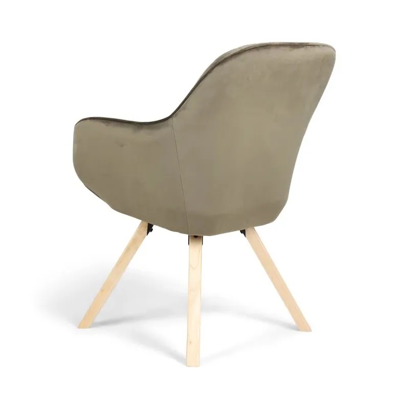 Ēdamistabas krēsls bago 84x59x61cm zaļš