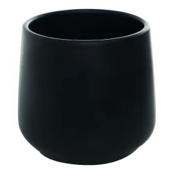 Gėlių vazonas Domoletti Saturn, keramika, juoda sp.