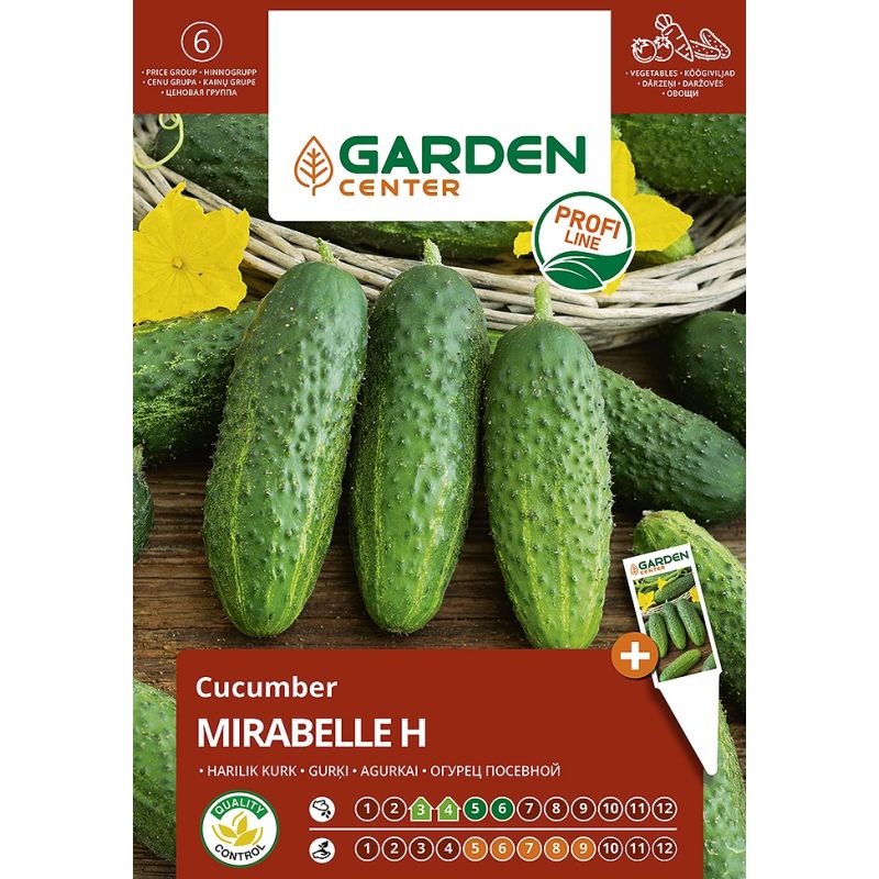 Sēklas dārzeņu kornišonu mirabelle h 8s