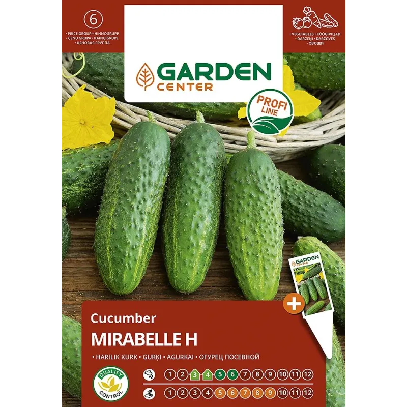 Sēklas Garden Center, gurķi MIRABELLE H, 8 gab.