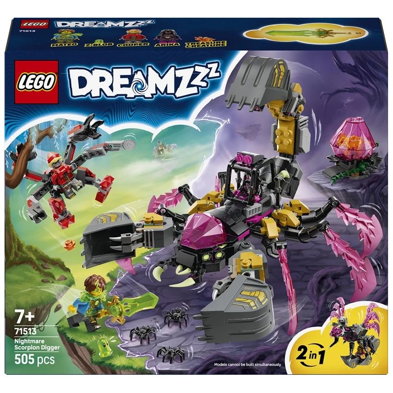Konstruktors LEGO DREAMZzz Murgu ekskavators-skorpions, 71513, 505 gab.