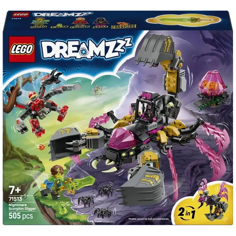 Konstruktors LEGO DREAMZzz Murgu ekskavators-skorpions, 71513, 505 gab.