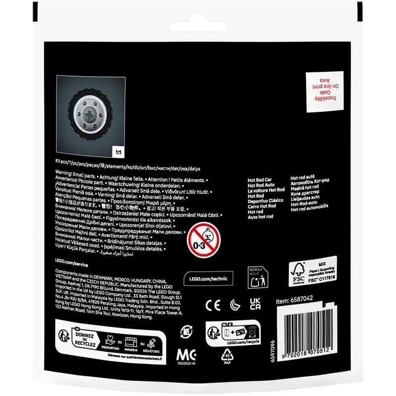 Konstruktors LEGO Hot Rod 30735. 83 gab.