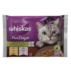 Kassi märgtoit Whiskas Salmon,chicken, kanaliha-lõhe, 0.085 kg x 4 tk