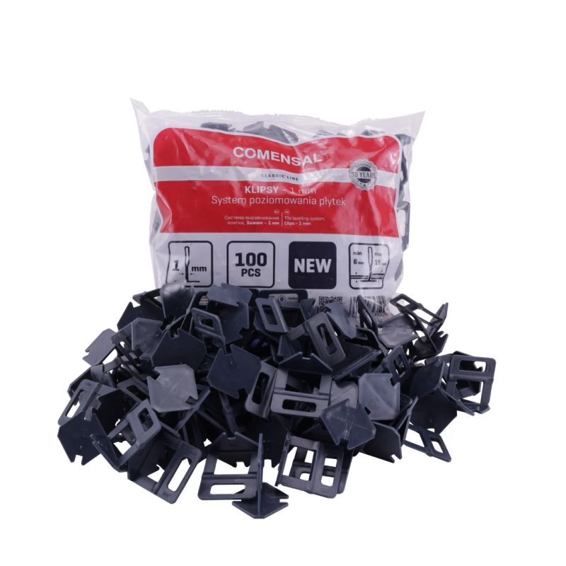 Klipi 1.0mm iepakojums 100gab