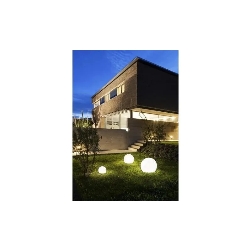 Brīvi stāvošs āra gaismeklis Nowodvorski Cumulus, 25W, E27, IP44, balta krās., 30 cm x 27 cm