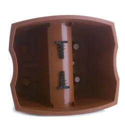 Балконный плантатор Prosperplast Crown DCRO240, пластик, 24 см x 28 см, коричневый цв.