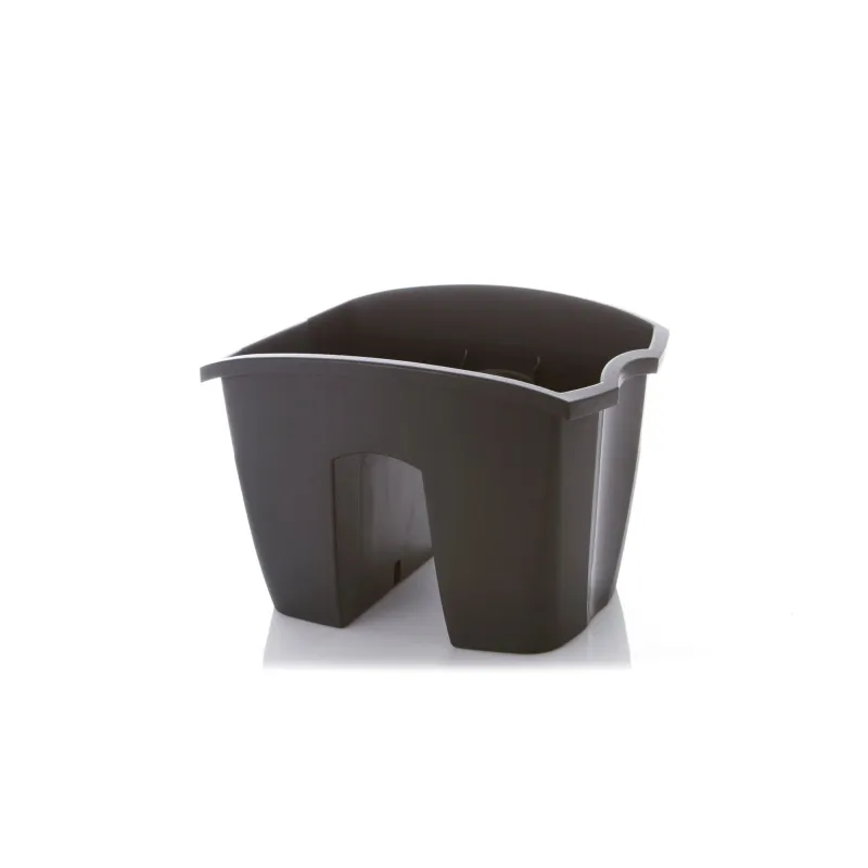 Balkona stādītājs Prosperplast Crown DCRO240, plastmasa, 24 cm x 28 cm, pelēka krās.