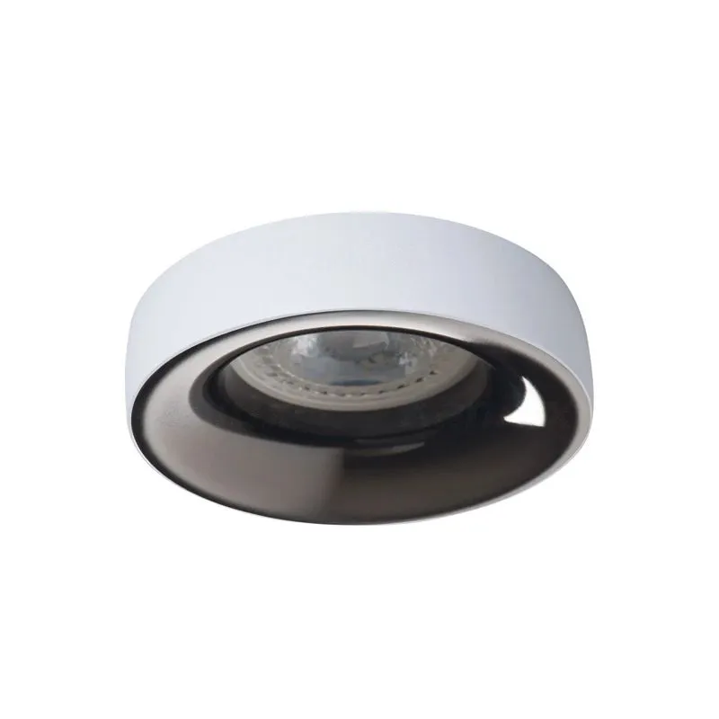 Lampa padziļinājums Kanlux Elnis, GU10, balta krās.-melna krās.
