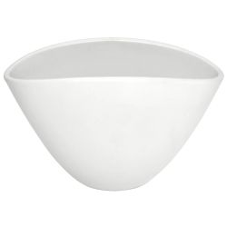 Gėlių vazonas Domoletti, keramika, balta sp.