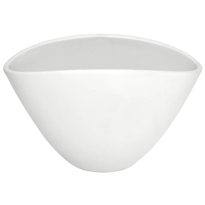 Puķu pods Domoletti, keramika, balta krās.