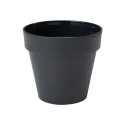 Gėlių vazonas Form Plastic Ibiza Soft Mat 4110, plastikinis, juoda sp.