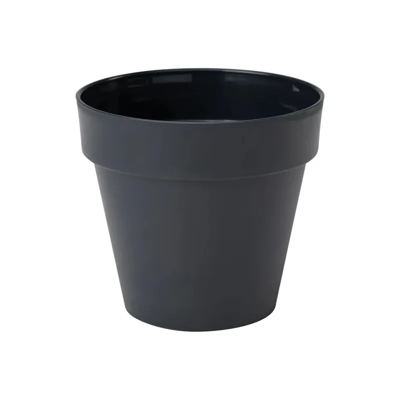 Puķu pods Form Plastic Ibiza Soft Mat 4110, plastmasa, melna krās.