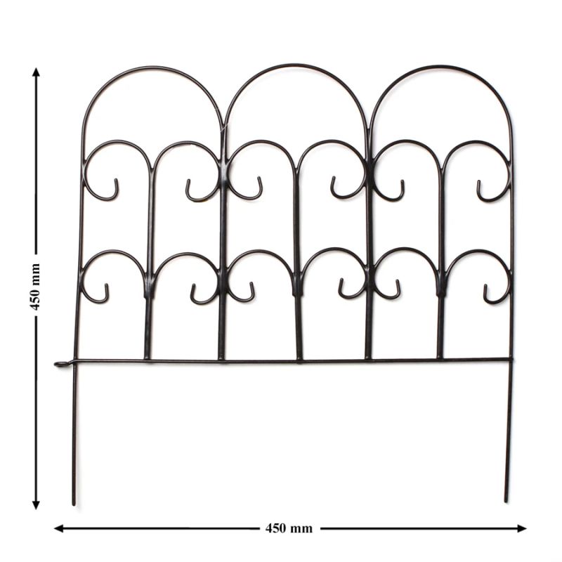 Apmale zāliena metāla 45cm