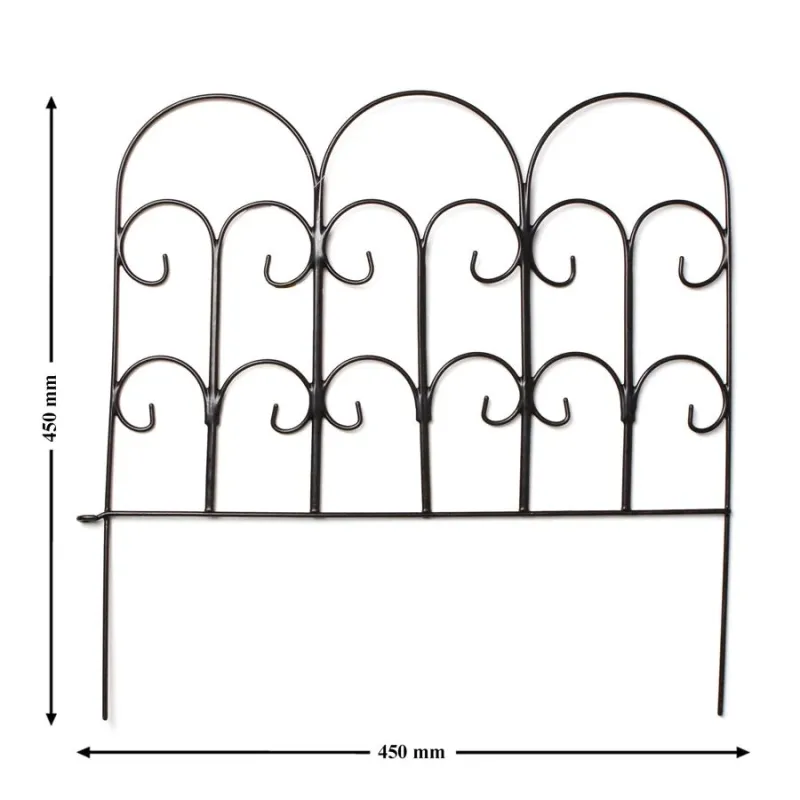 Apmale zāliena metāla 45cm