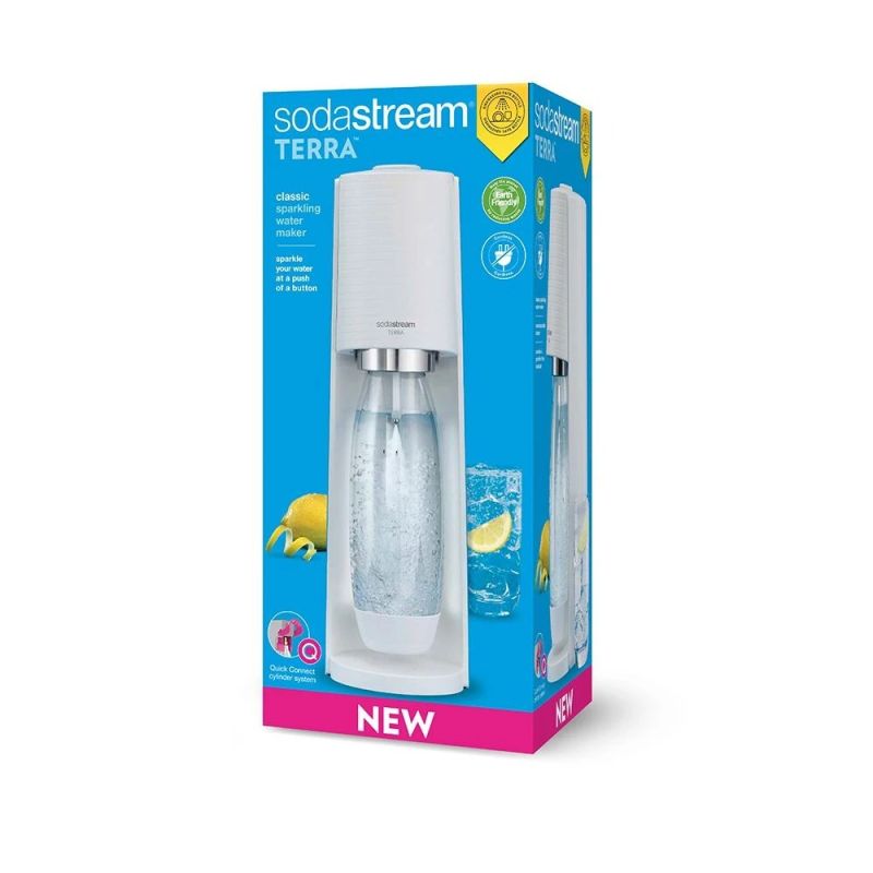 Dzērienu gāzētājs sodastream terra balts