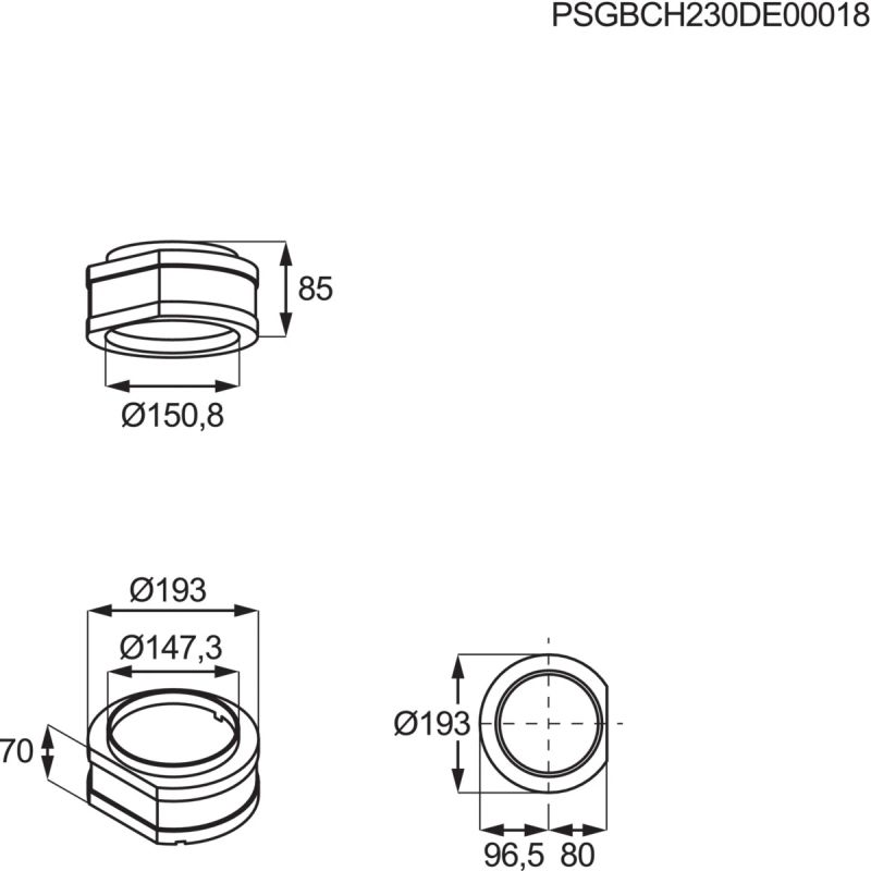 Skaņu slāp plīts vent pārs m8cksl07 elux
