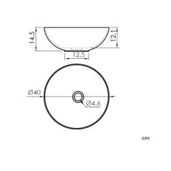 Izlietne padova 500003 40x40x16