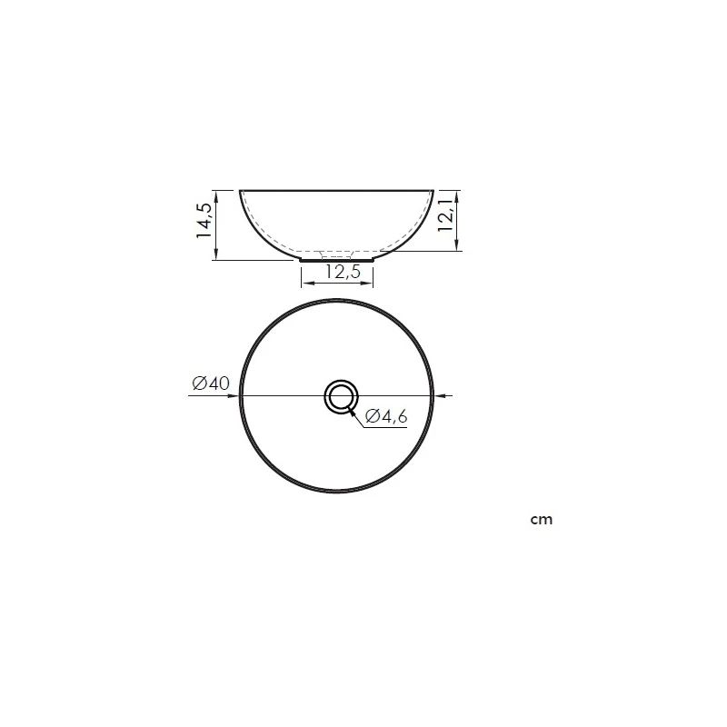 Izlietne padova 500003 40x40x16