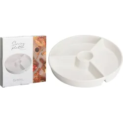 Servēšanas šķīvis 795880720, DIA 25.5 cm, Balta