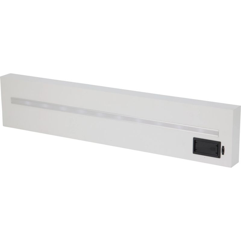 Plaukts sienas ar led 60x4x12.5cm balts