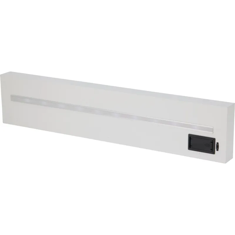 Plaukts sienas ar led 60x4x12.5cm balts