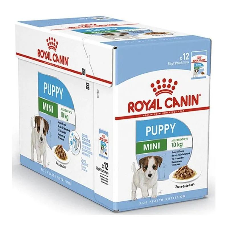 Mitrā barība ,konservi, suņiem Royal Canin Mini Puppy In Sauce, 0.085 kg x 12 gab.